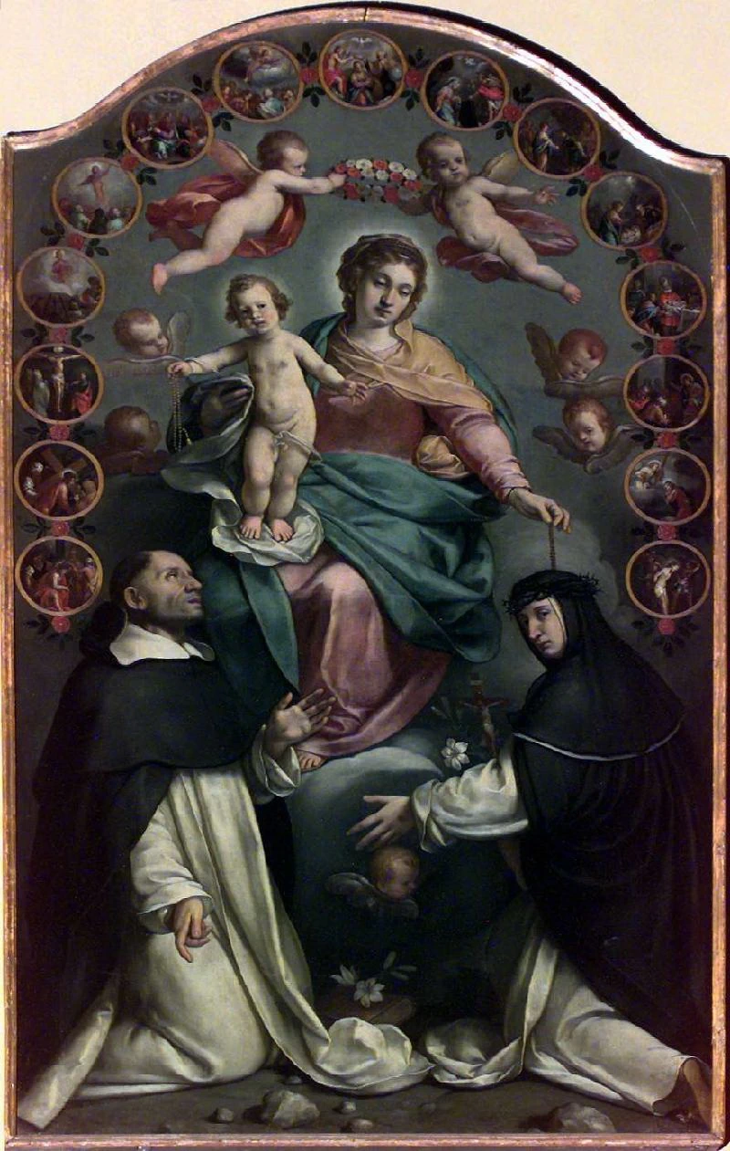 Madonna del Rosario con S. Domenico e S. Caterina
